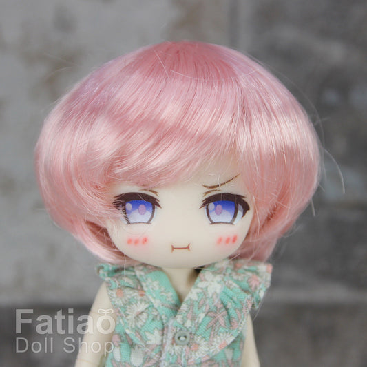Fatiao - New Dollfie little pullip DAL Nendoroid BJD Dolls Wig - size 4-5" - Pink