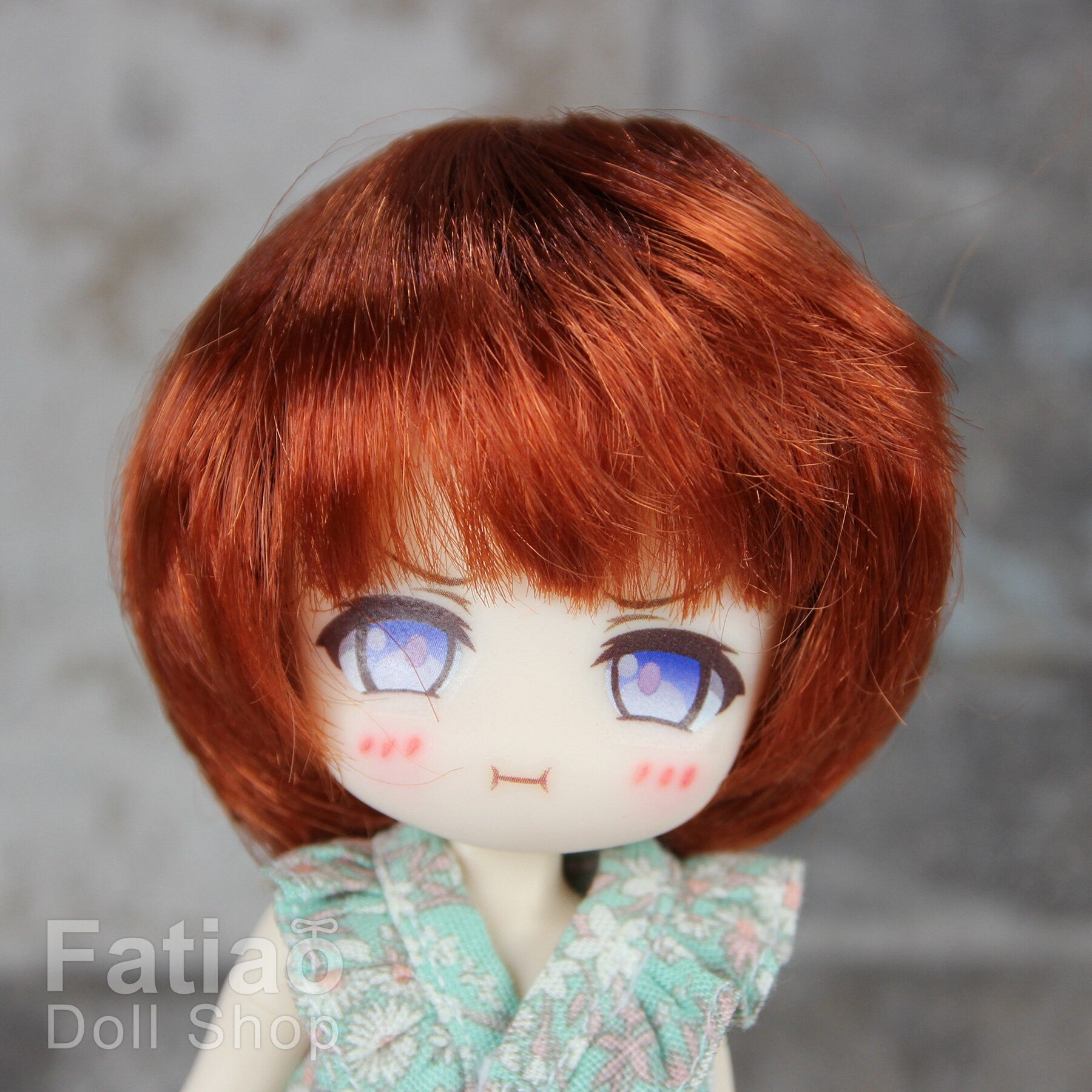 Fatiao - New Dollfie little pullip DAL Nendoroid BJD Dolls Wig - size 4-5" - Carrot