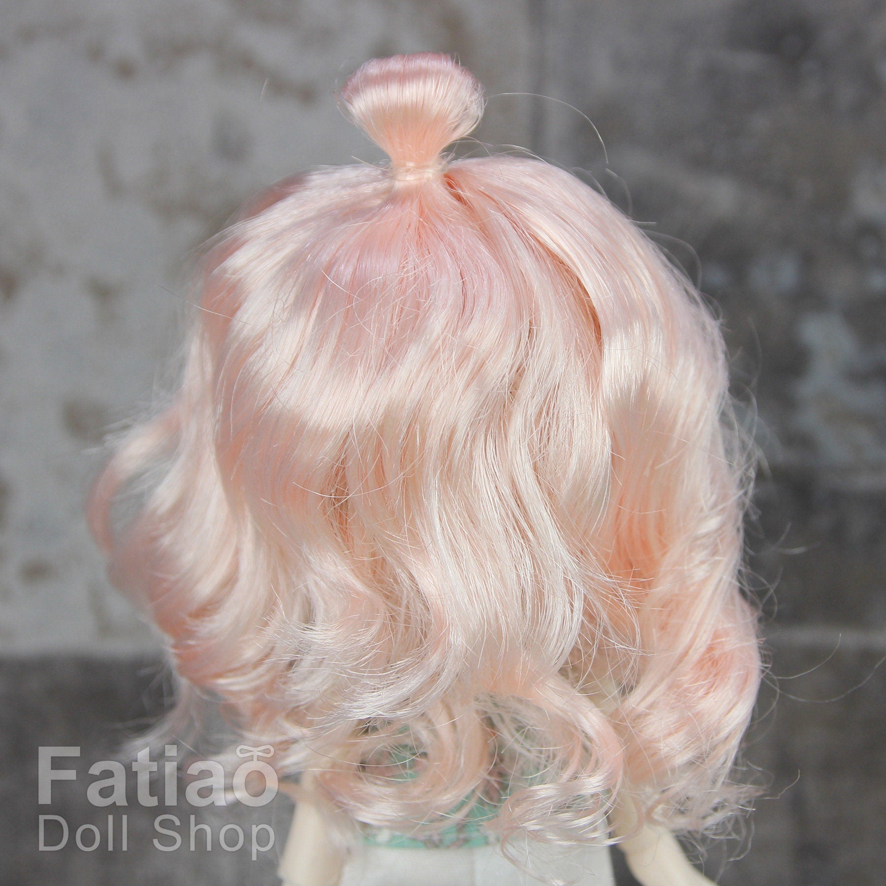 Fatiao - New Dollfie little pullip DAL Nendoroid BJD Dolls Wig - size 4-5" - Light Pink