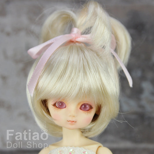 Fatiao - New Dollfie little pullip DAL Nendoroid BJD Dolls Wig - size 4-5" - Blonde