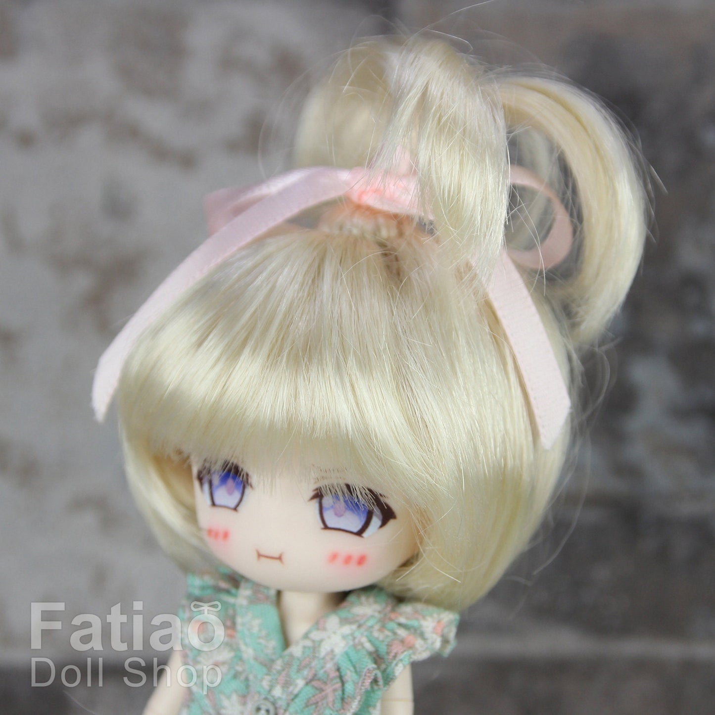 Fatiao - New Dollfie little pullip DAL Nendoroid BJD Dolls Wig - size 4-5" - Blonde