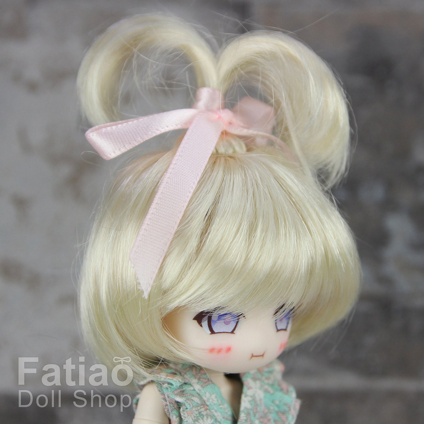 Fatiao - New Dollfie little pullip DAL Nendoroid BJD Dolls Wig - size 4-5" - Blonde