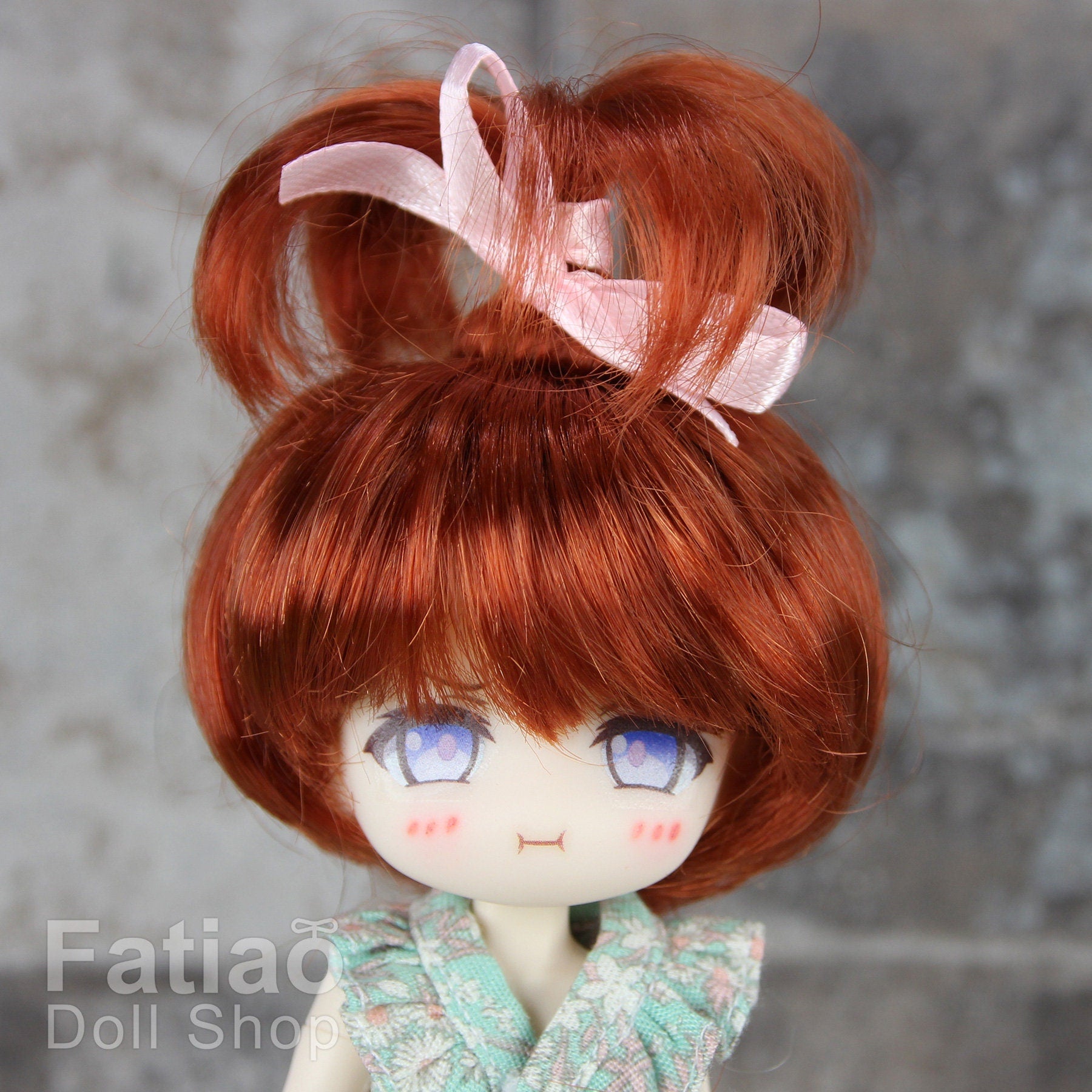 Fatiao - New Dollfie little pullip DAL Nendoroid BJD Dolls Wig - size 4-5" - Carrot