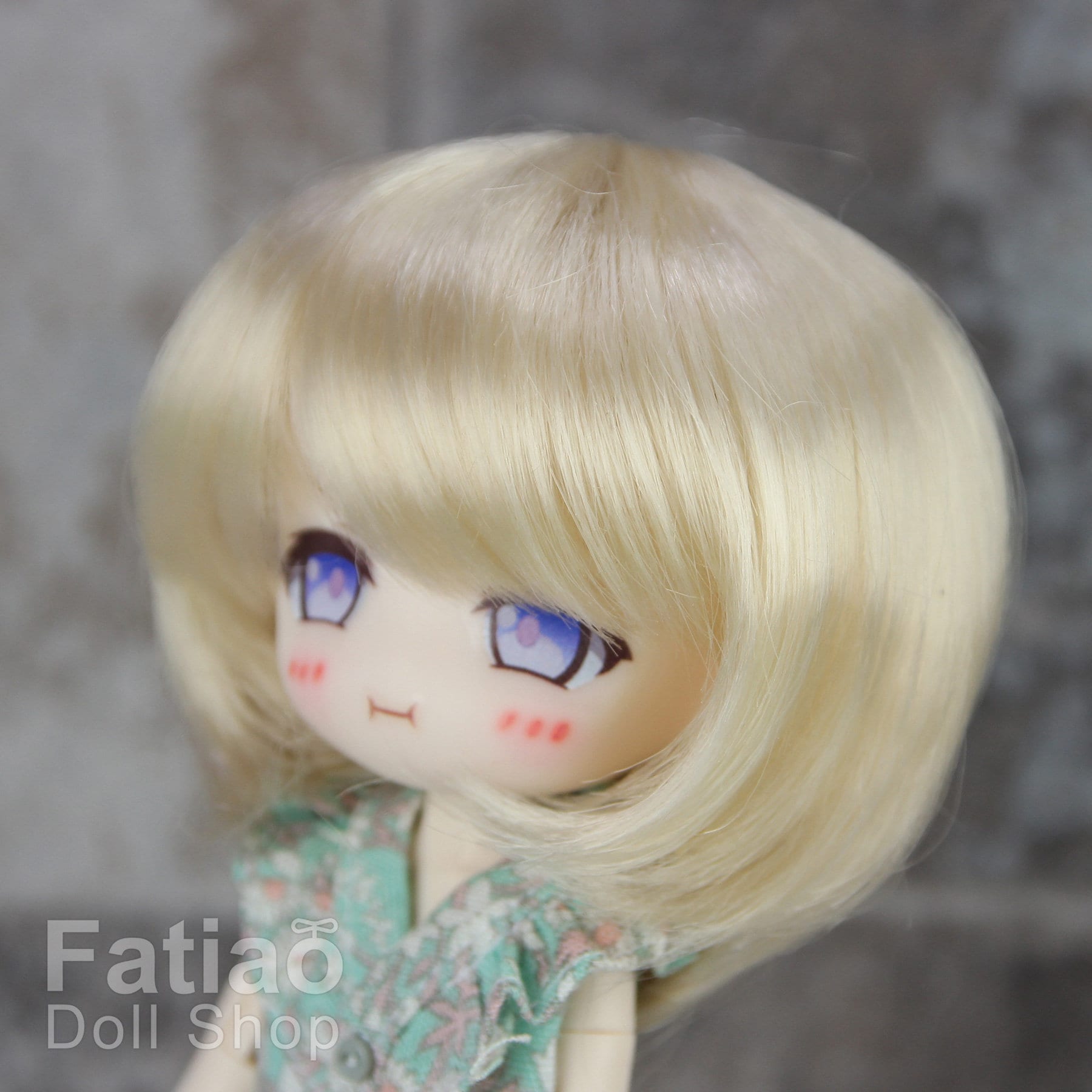 Fatiao - New Dollfie little pullip DAL Nendoroid BJD Dolls Wig - size 4-5" - Blonde