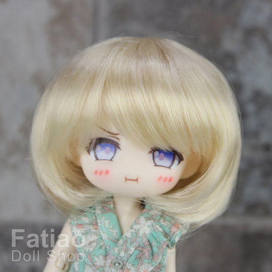 Fatiao - New Dollfie little pullip DAL Nendoroid BJD Dolls Wig - size 4-5" - Blonde