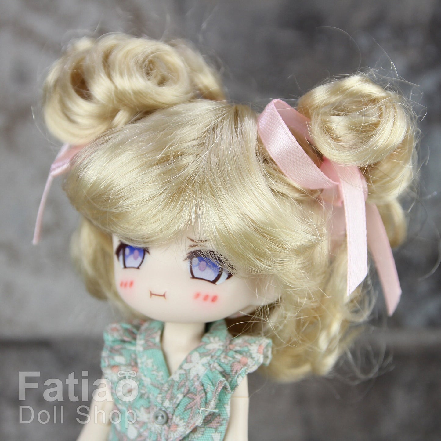 Fatiao - New Dollfie BJD Nendoroid / Little Dal Pullip / Dolls Wig - size 4-5" - Blonde