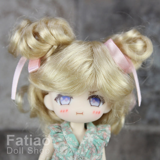 Fatiao - New Dollfie BJD Nendoroid / Little Dal Pullip / Dolls Wig - size 4-5" - Blonde