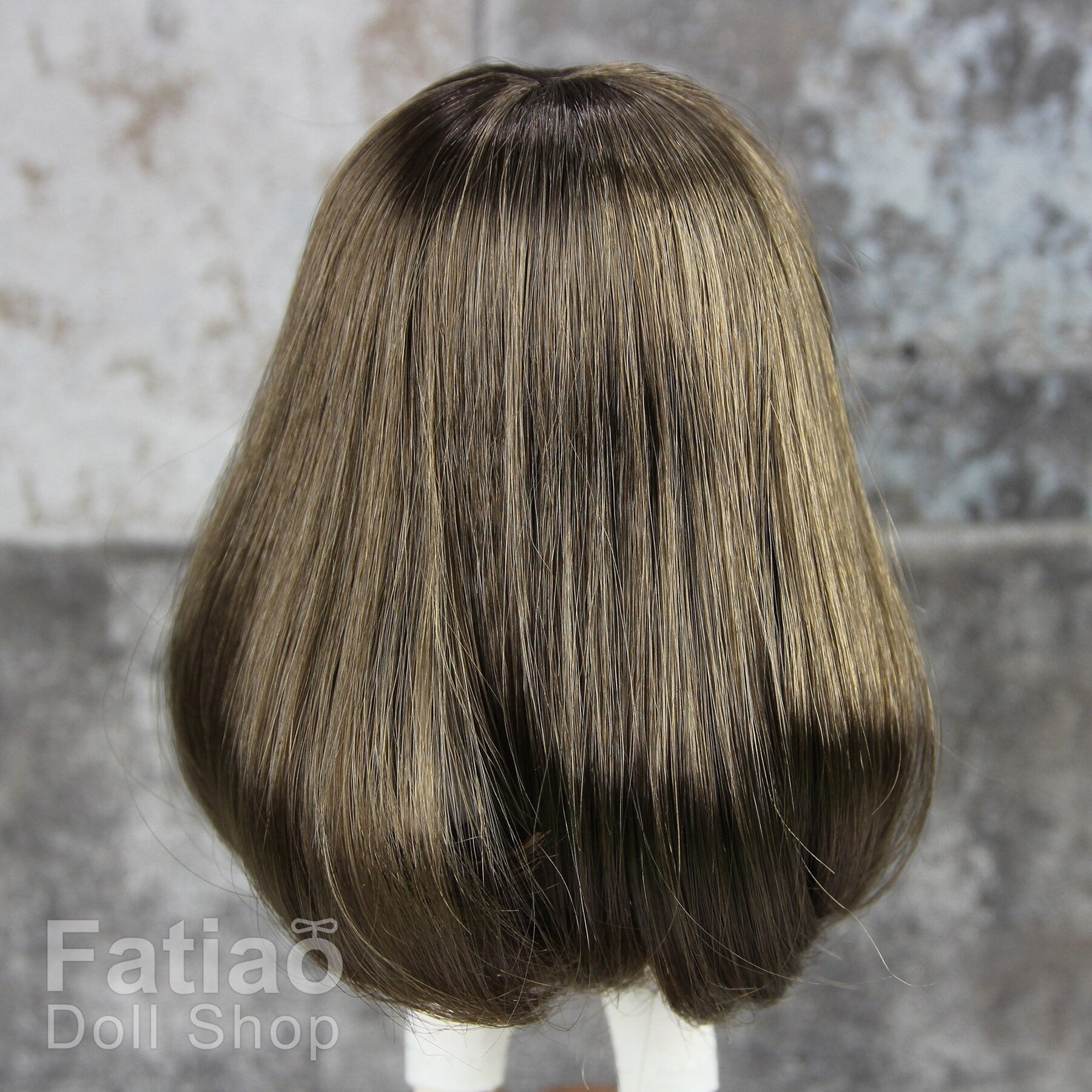 Fatiao - New Dollfie little pullip DAL Nendoroid BJD Dolls Wig - size 4-5" - umber