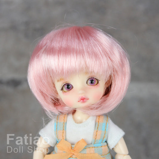 Fatiao - New BJD Dollfie pukipuki BF Pocket 3-4" Doll Wig - Pink