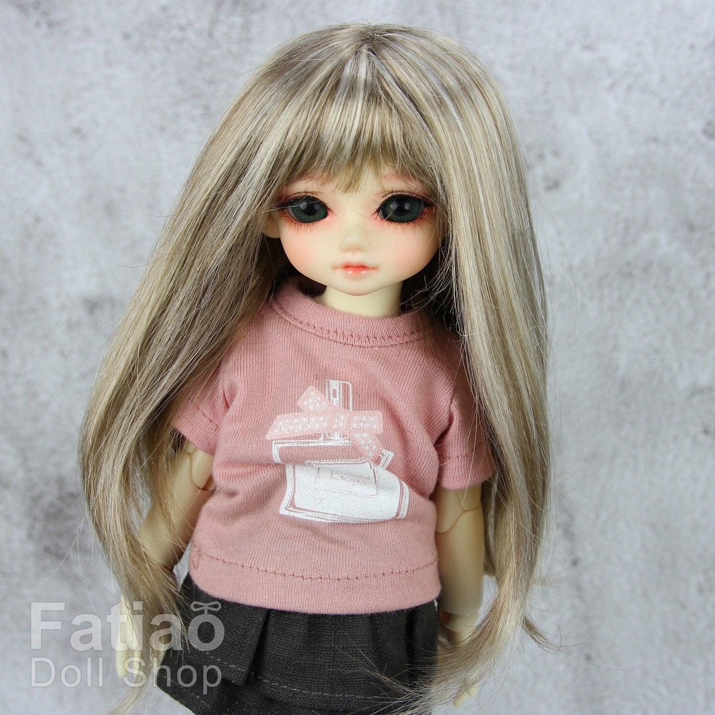 Fatiao - New Dolls Wig Dollfie Yo-SD 1/6 BJD 6-7" size - Blonde mix Baby Brown