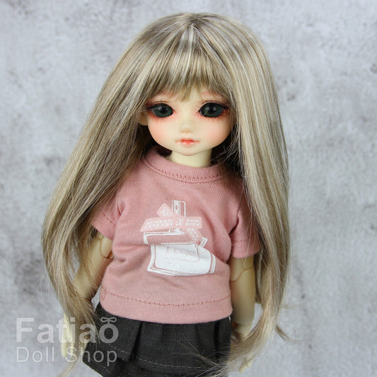 Fatiao - New Dolls Wig Dollfie Yo-SD 1/6 BJD 6-7" size - Blonde mix Baby Brown