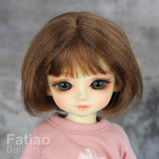 Fatiao - New Dollfie Yo-SD 1/6 BJD Mohair Dolls Wig 6-7 inch - Brown