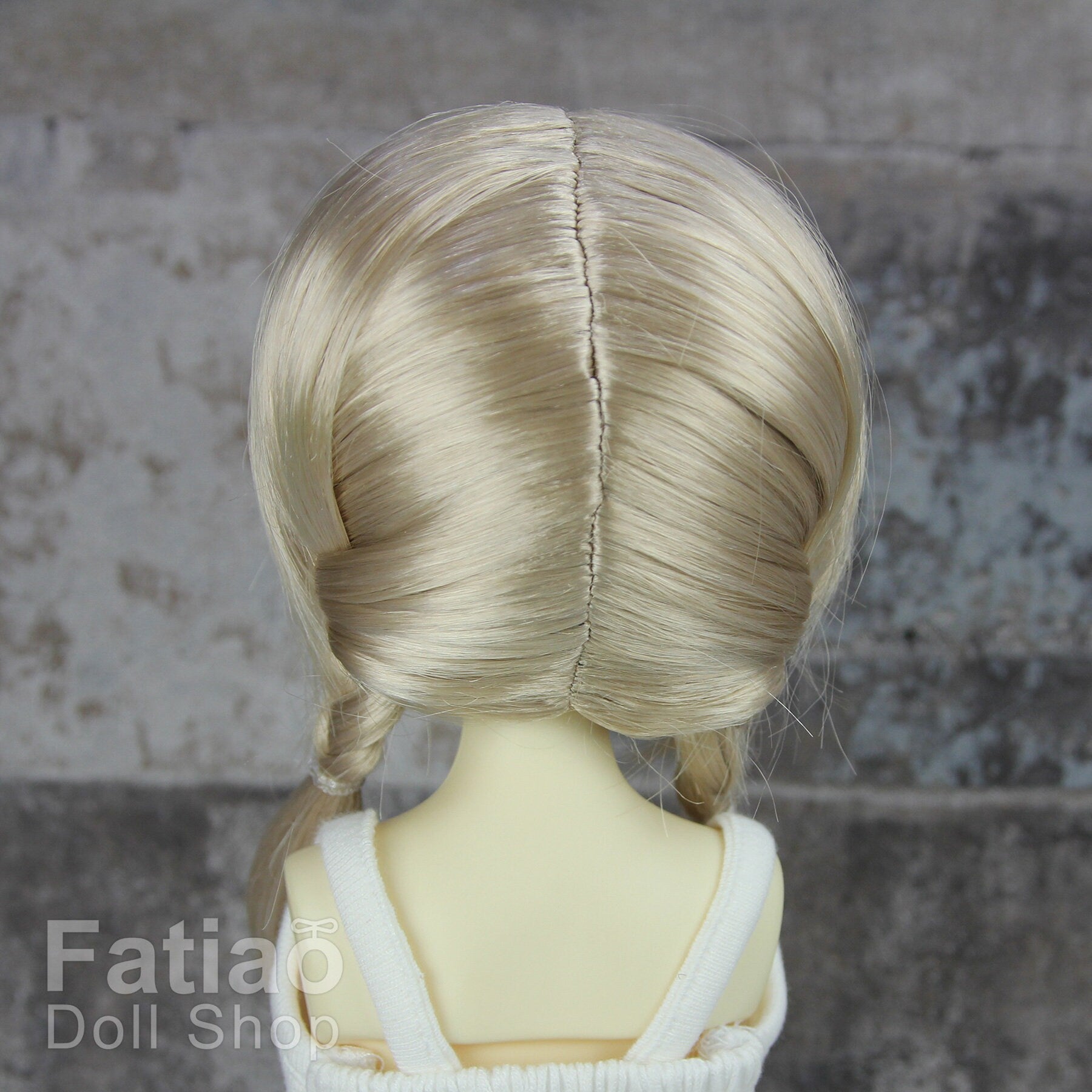 Fatiao - New Dollfie MSD Kaye Wiggs little darling doll 1/4 BJD Size 7-8 inch Dolls Wig - Linen Gold