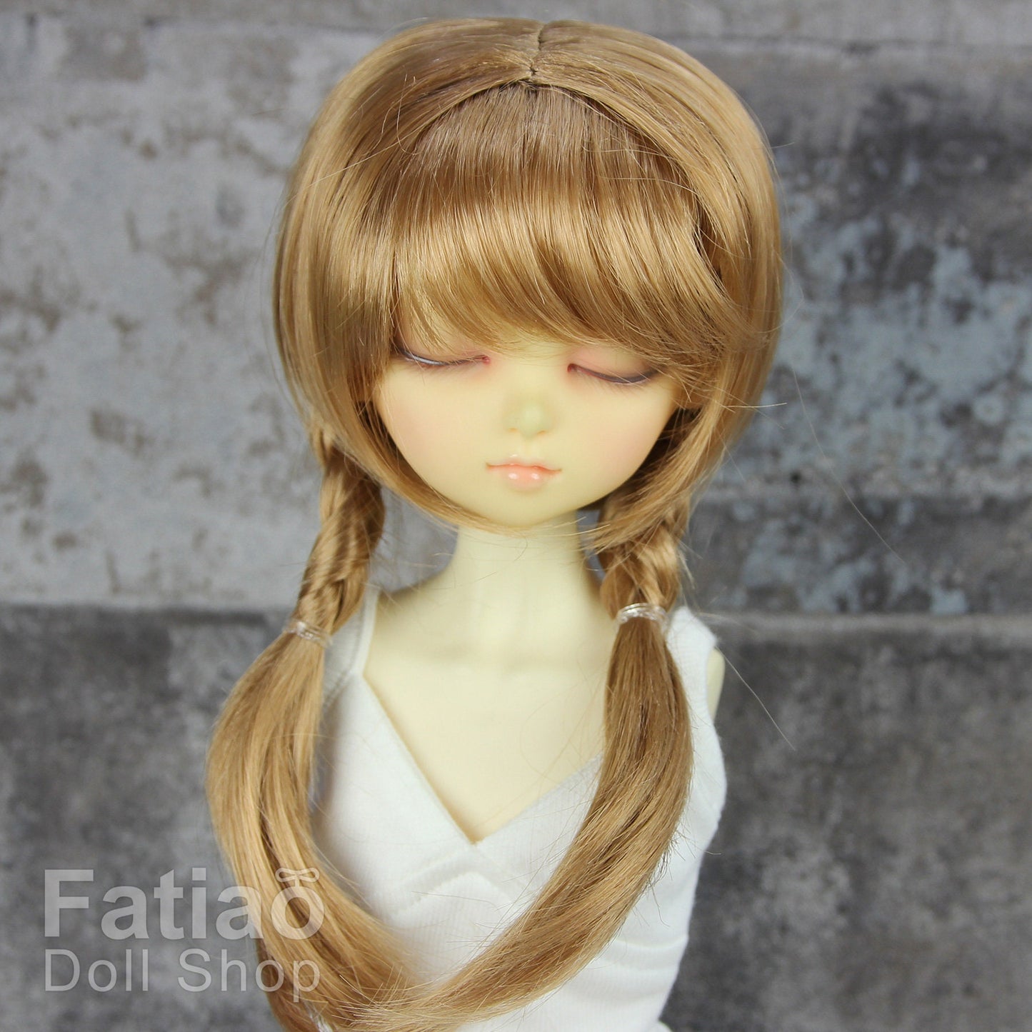 Fatiao - New Dollfie MSD Kaye Wiggs little darling doll 1/4 BJD Size 7-8 inch Dolls Wig - Ocher