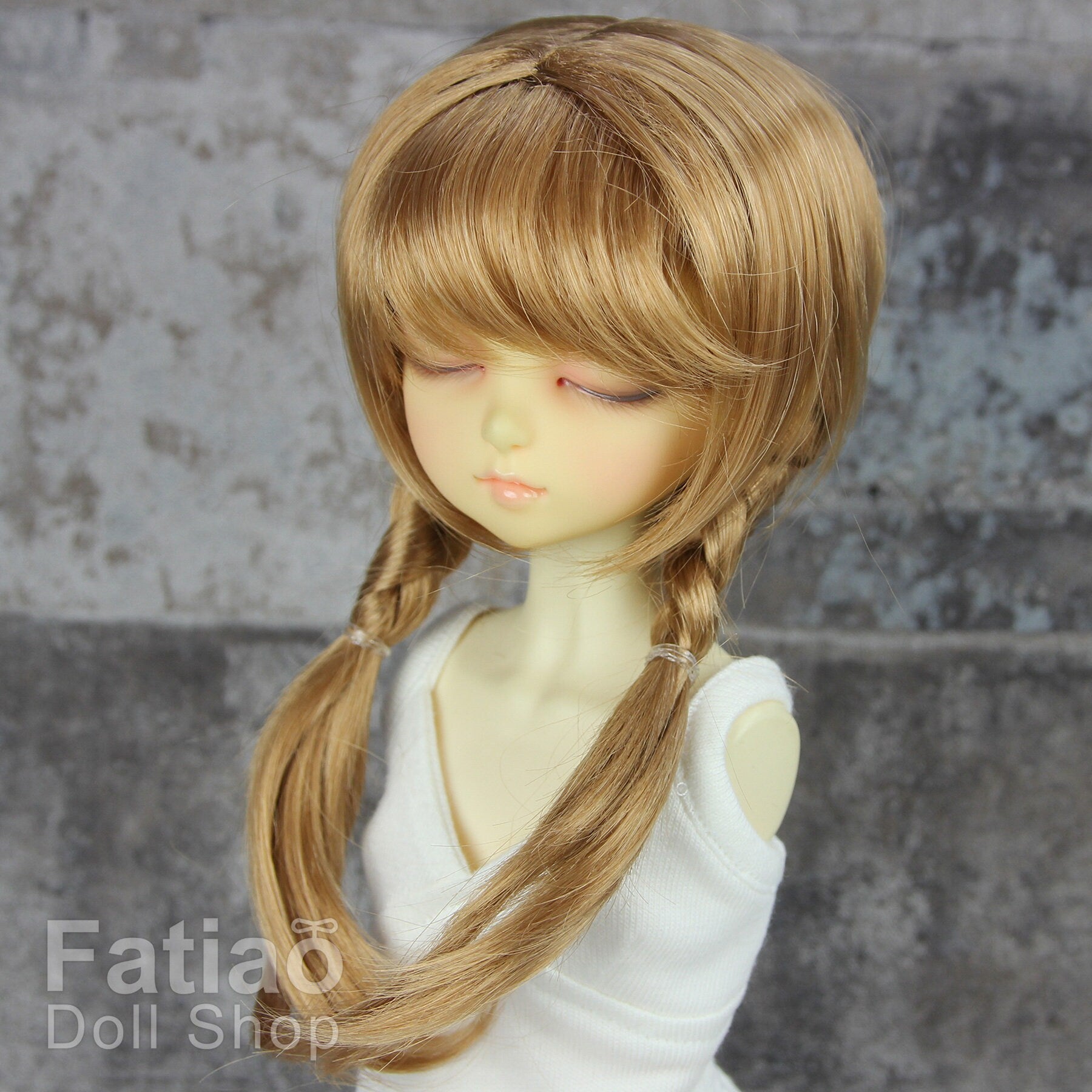 Fatiao - New Dollfie MSD Kaye Wiggs little darling doll 1/4 BJD Size 7-8 inch Dolls Wig - Ocher