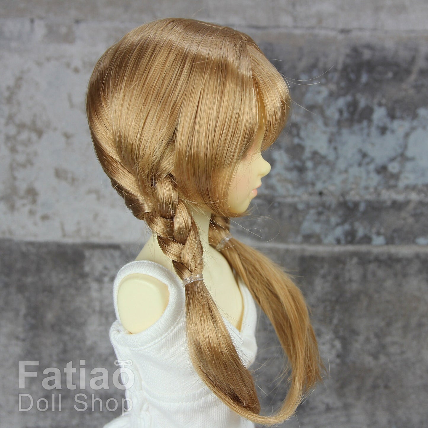 Fatiao - New Dollfie MSD Kaye Wiggs little darling doll 1/4 BJD Size 7-8 inch Dolls Wig - Ocher