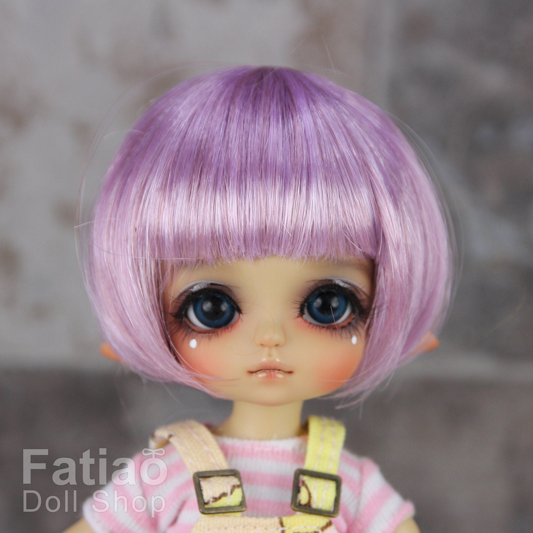 Fatiao - BJD Dollfie Lati Yellow Pukifee 5-6" Doll Wig - Purple potato
