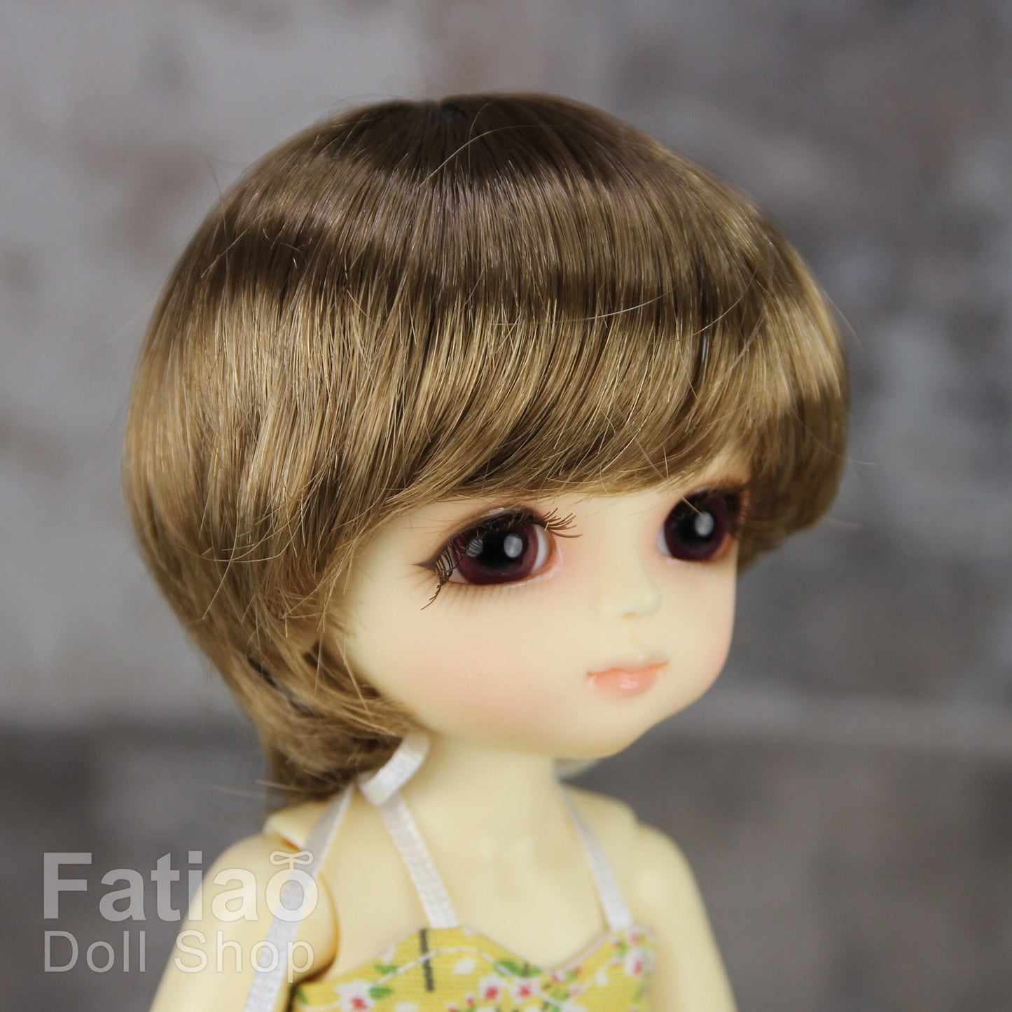Fatiao - BJD Dollfie Lati Yellow Pukifee 5-6" Angel Doll Wig Latte