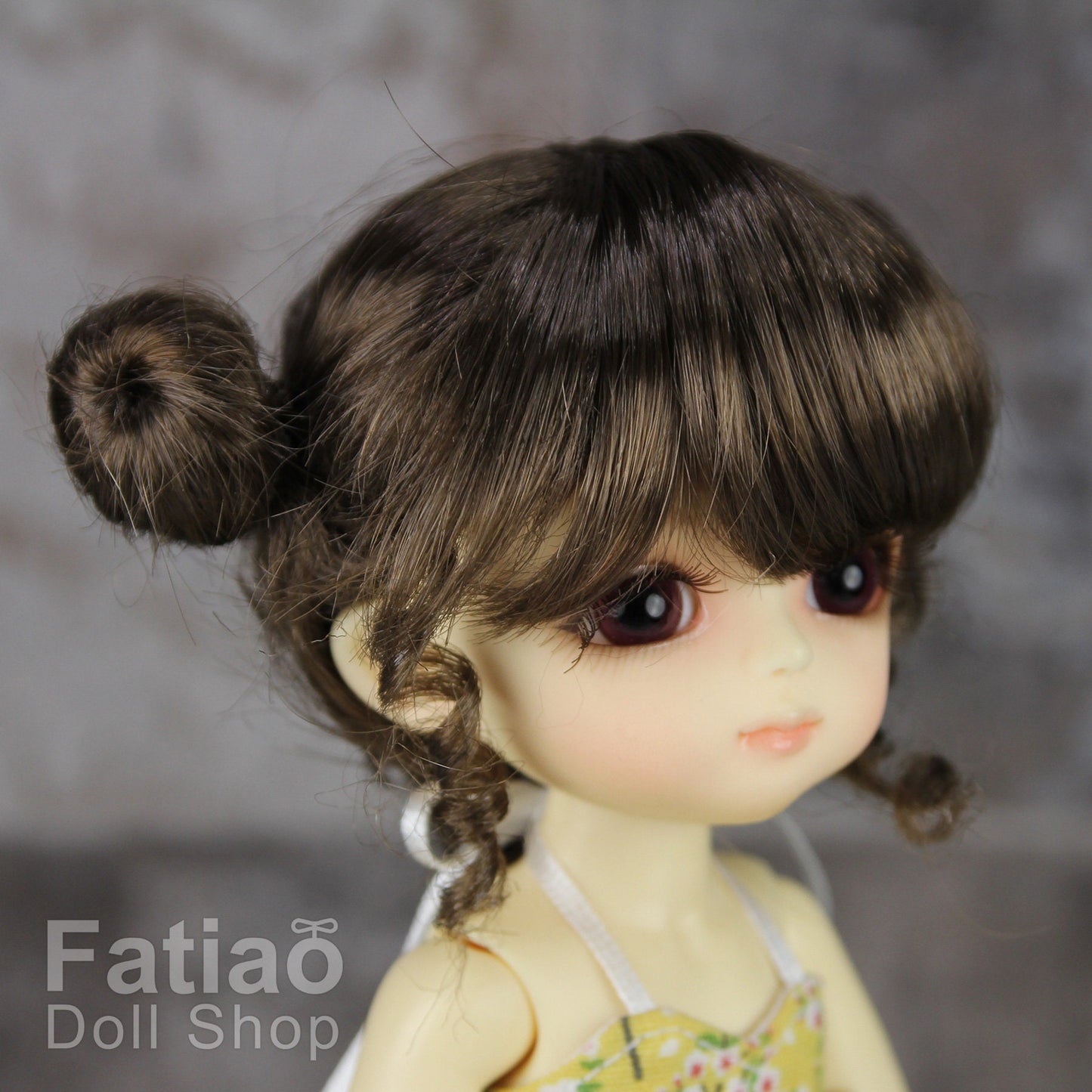 Fatiao - BJD Dollfie Lati Yellow Pukifee 5-6" Doll Wig - umber