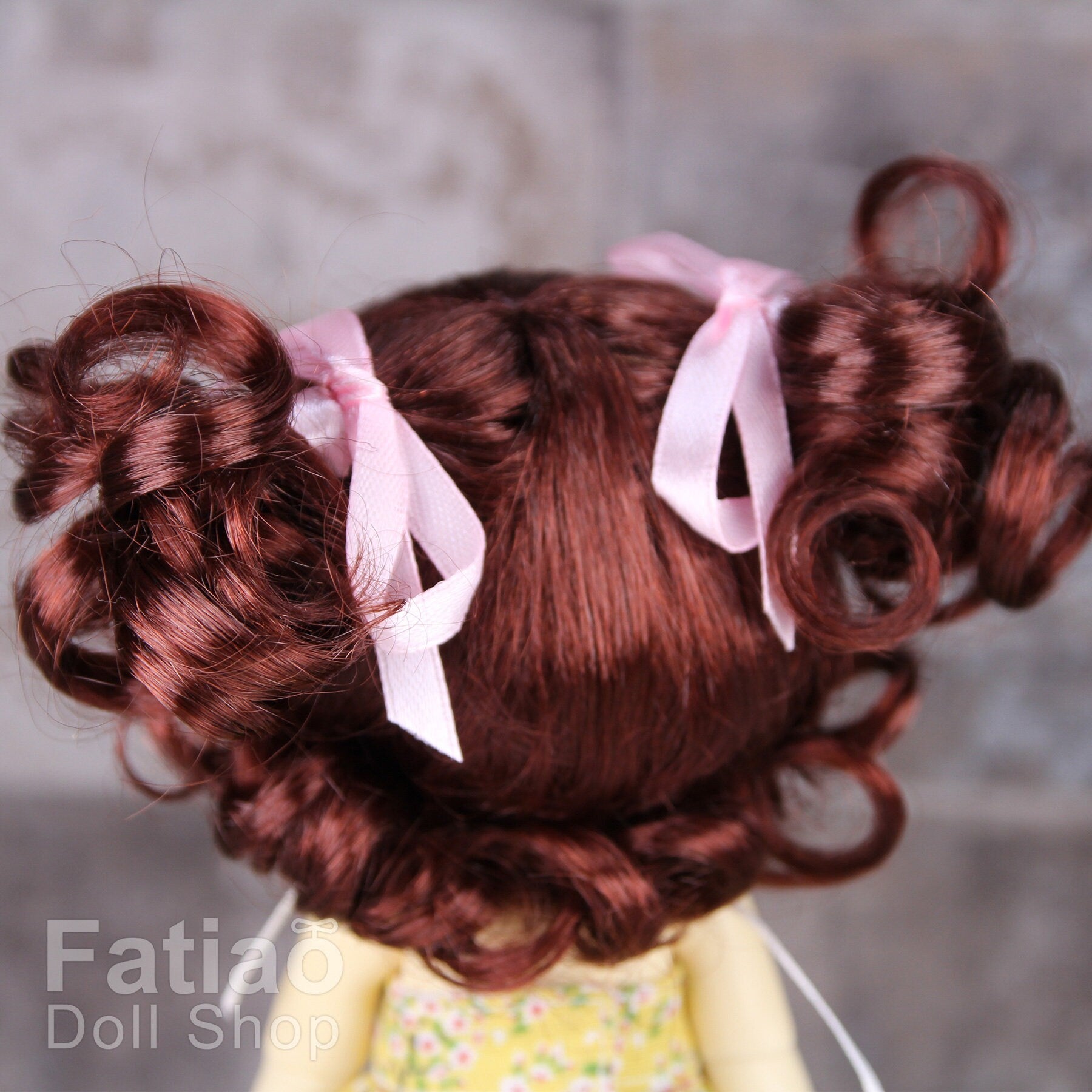 Fatiao - BJD Dollfie Lati Yellow Pukifee 5-6" Dolls Wig - Chocolate