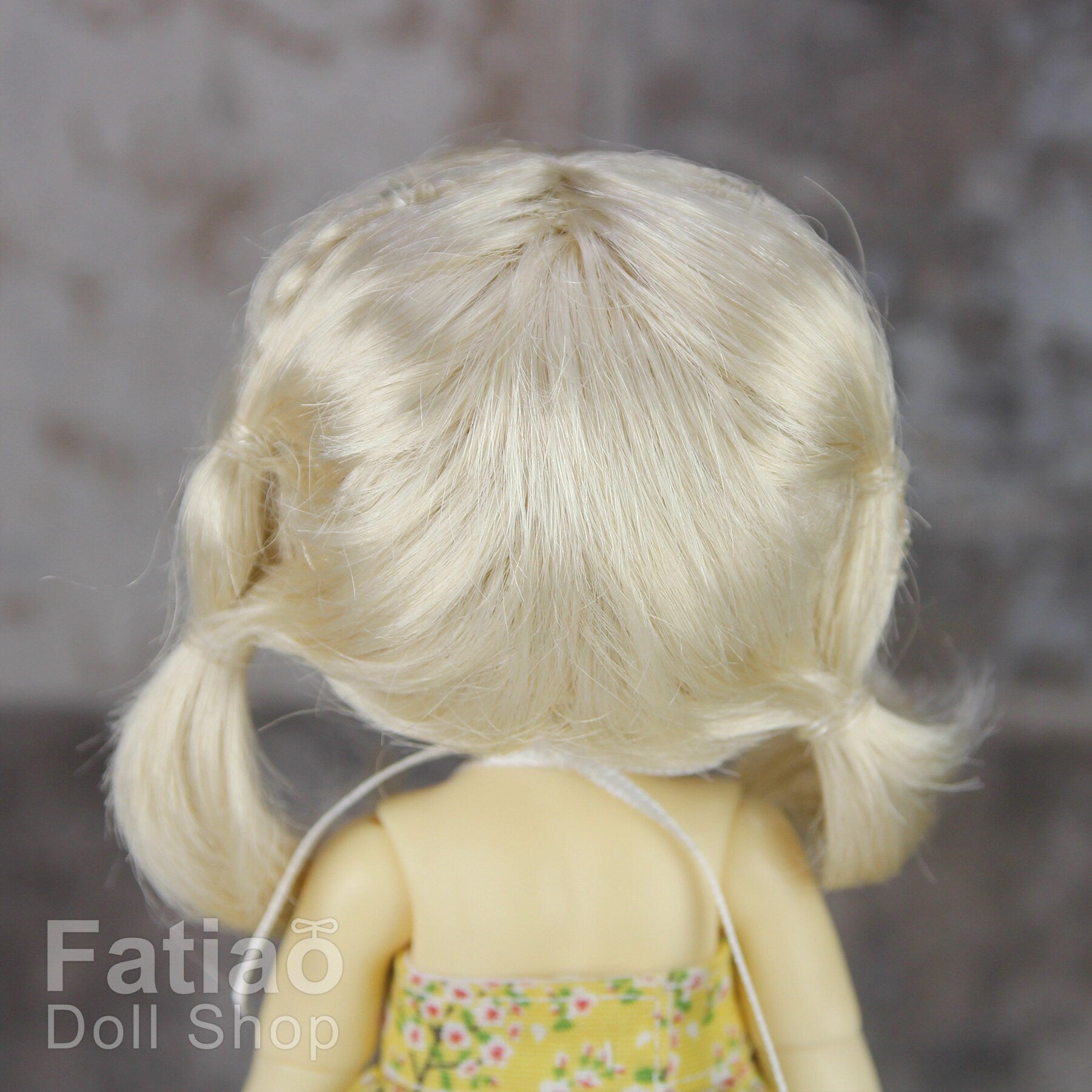 Fatiao - BJD Dollfie Lati Yellow Pukifee 5-6" Angel Doll Wig - Blonde