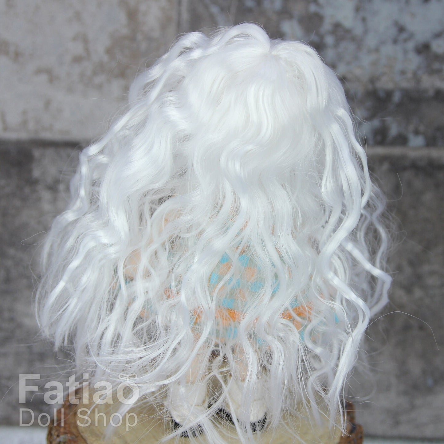 Fatiao - New BJD Dollfie pukipuki brownie 3-4" Doll Wig - White