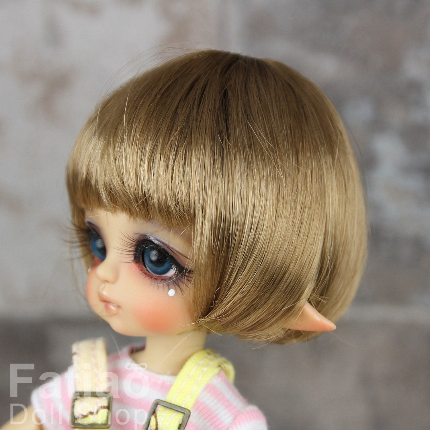 Fatiao - BJD Dollfie Lati Yellow Pukifee 5-6" Doll Wig - Latte