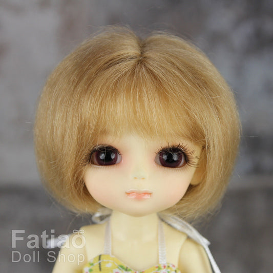 Fatiao - BJD Dollfie Lati Yellow Pukifee 5-6 inch Mohair Doll Wig - Latte