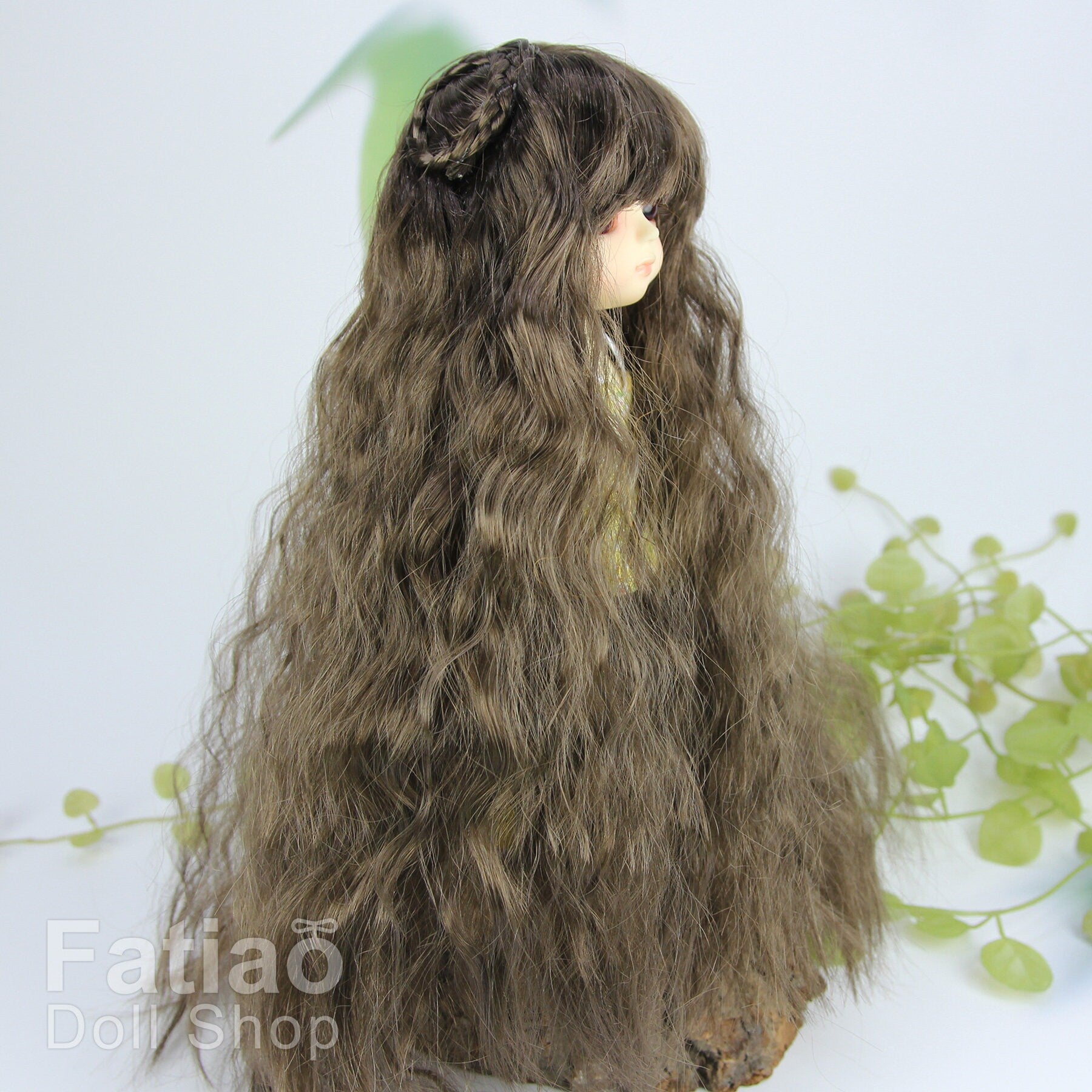 Fatiao - BJD Dollfie Lati Yellow Pukifee 5-6" Doll Wig - Umber