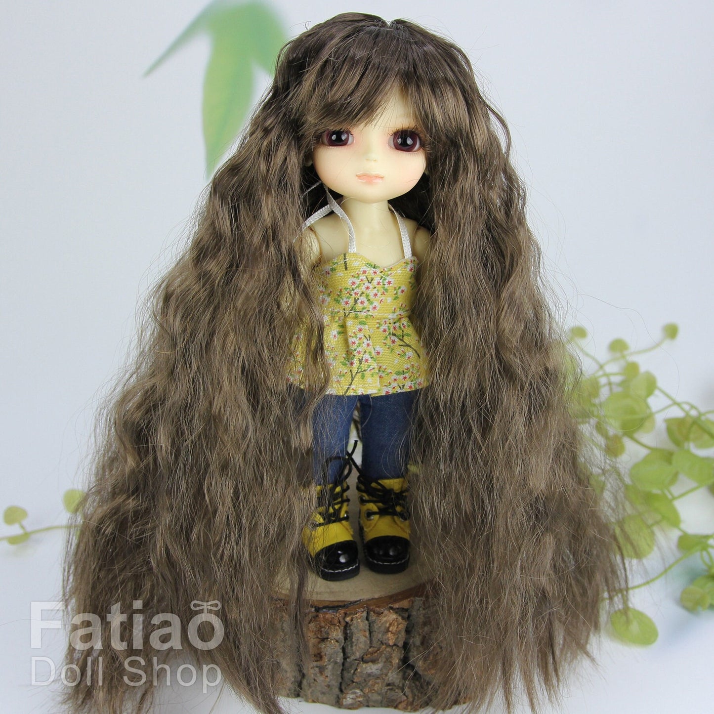 Fatiao - BJD Dollfie Lati Yellow Pukifee 5-6" Doll Wig - Umber