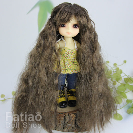Fatiao - BJD Dollfie Lati Yellow Pukifee 5-6" Doll Wig - Umber