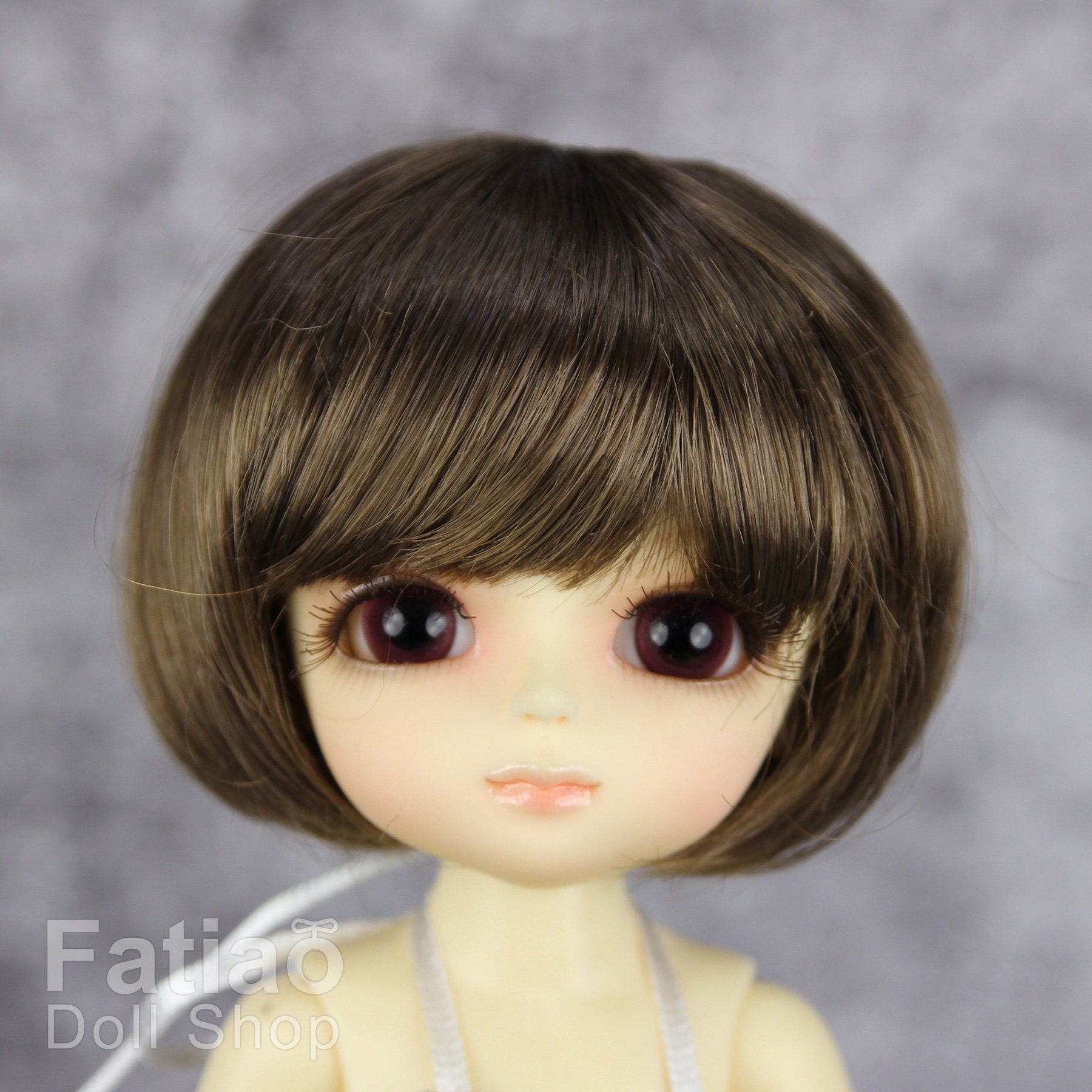 Fatiao - BJD Dollfie Lati Yellow Pukifee 5-6" Angel Doll Wig - umber