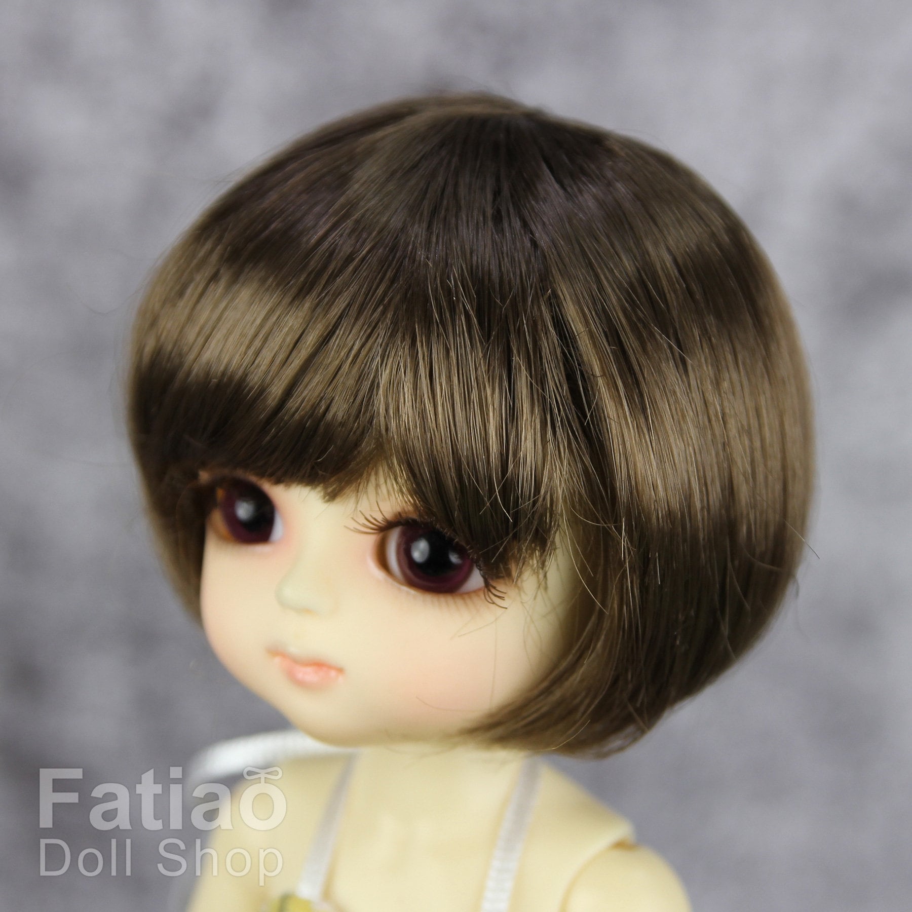 Fatiao - BJD Dollfie Lati Yellow Pukifee 5-6" Angel Doll Wig - umber