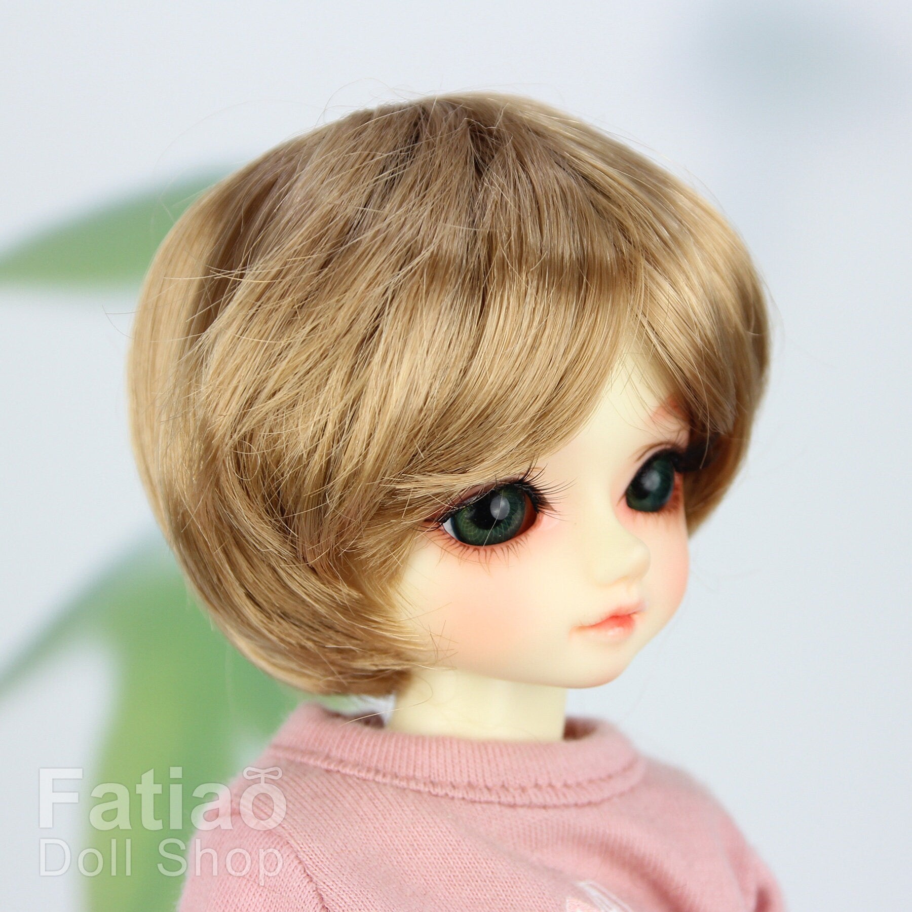Fatiao - New Dolls Wig Dollfie Yo-SD 1/6 BJD 6-7" size Ocher