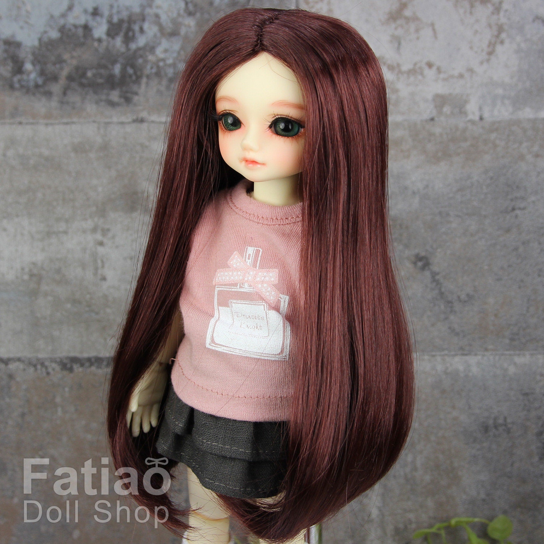 Fatiao - New Dollfie Yo-SD 1/6 BJD - Dolls Wig 6-7 inch - Chocolate
