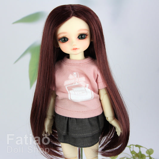 Fatiao - New Dollfie Yo-SD 1/6 BJD - Dolls Wig 6-7 inch - Chocolate