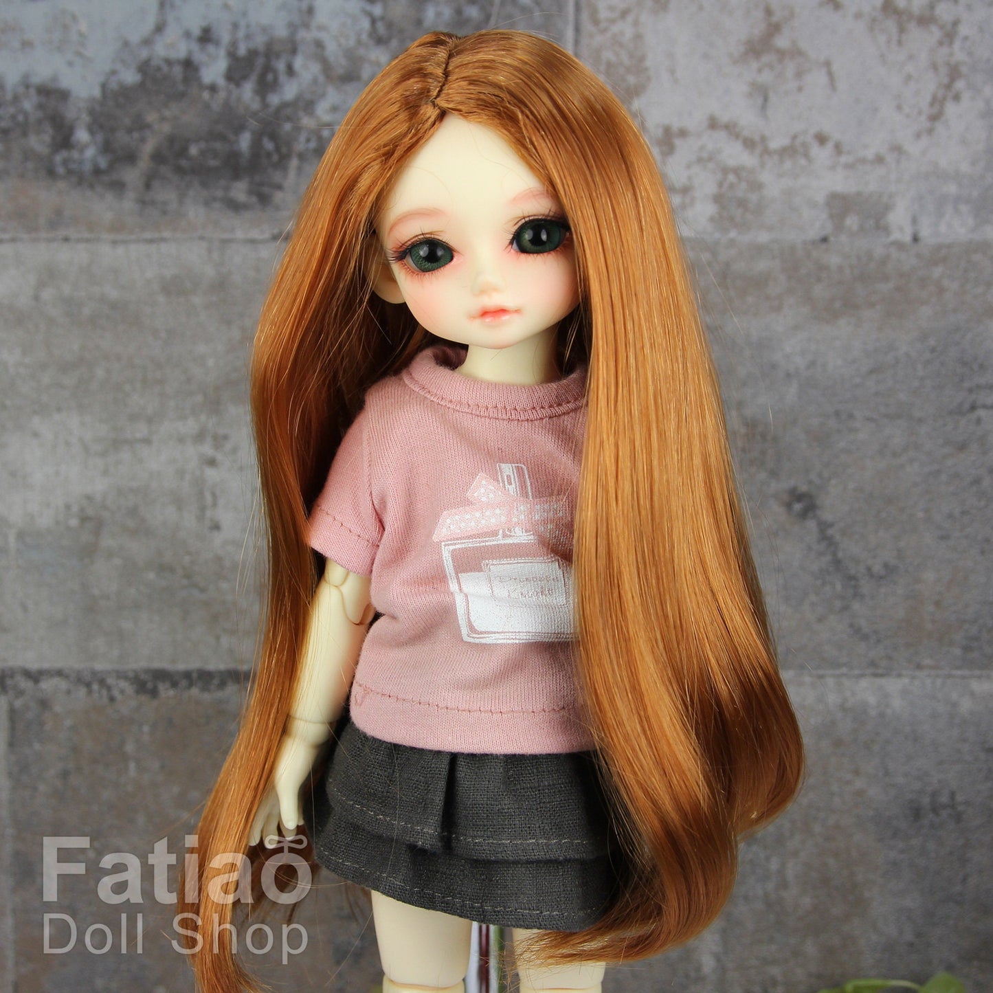 Fatiao - New Dollfie Yo-SD 1/6 BJD - Dolls Wig 6-7 inch - Caramel