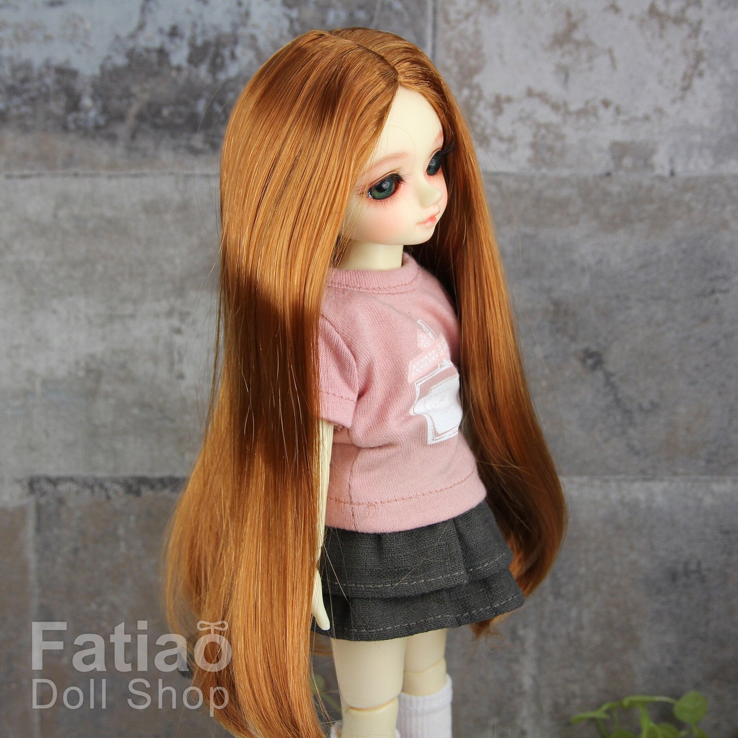 Fatiao - New Dollfie Yo-SD 1/6 BJD - Dolls Wig 6-7 inch - Caramel