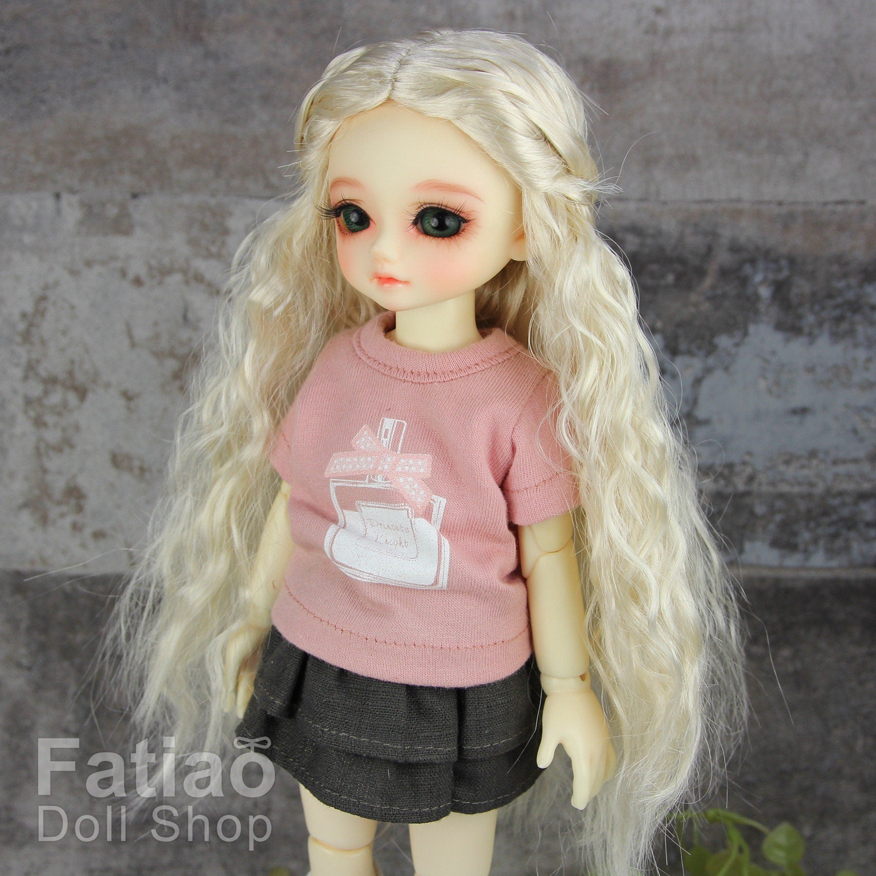 Fatiao - New Dolls Wig Dollfie Yo-SD 1/6 BJD 6-7" size Blonde