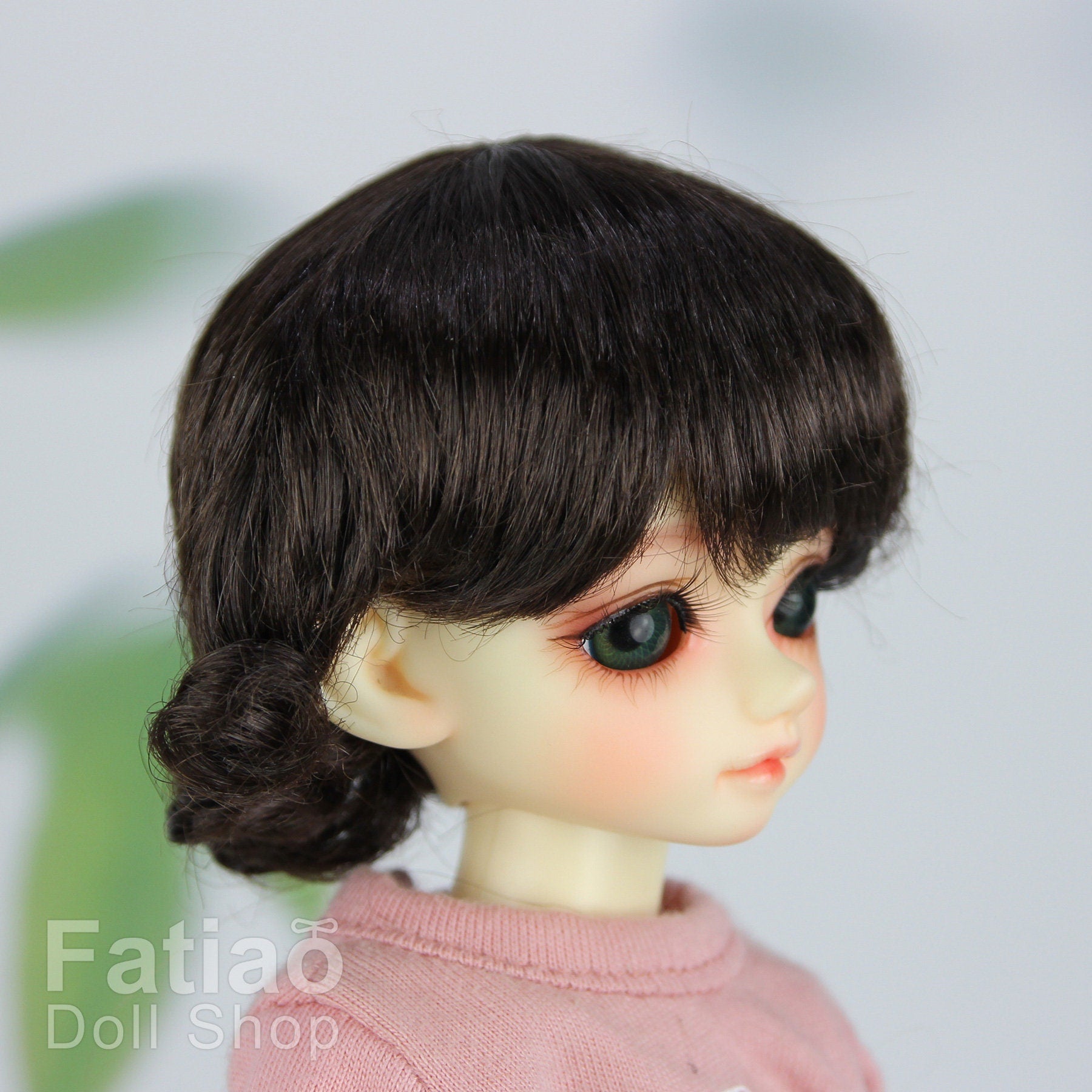 Fatiao - New Dollfie Yo-SD 1/6 BJD - Dolls Wig 6-7 inch - Dark Brown