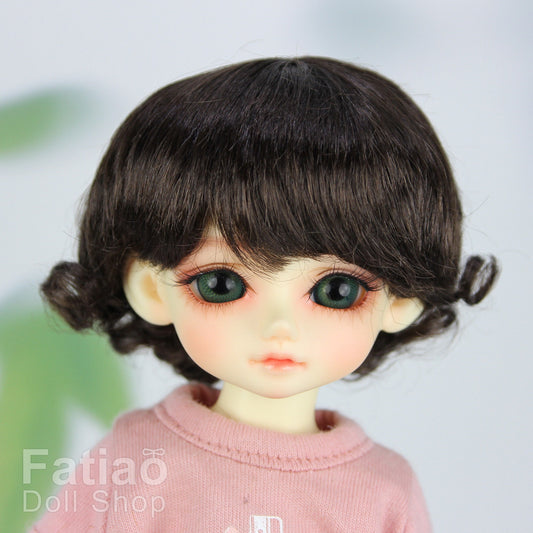 Fatiao - New Dollfie Yo-SD 1/6 BJD - Dolls Wig 6-7 inch - Dark Brown