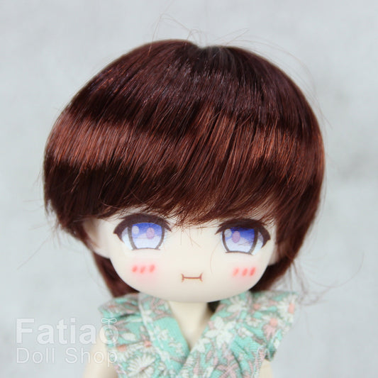 Fatiao - New Dollfie little pullip DAL Nendoroid BJD Dolls Wig - size 4-5" - Chocolate