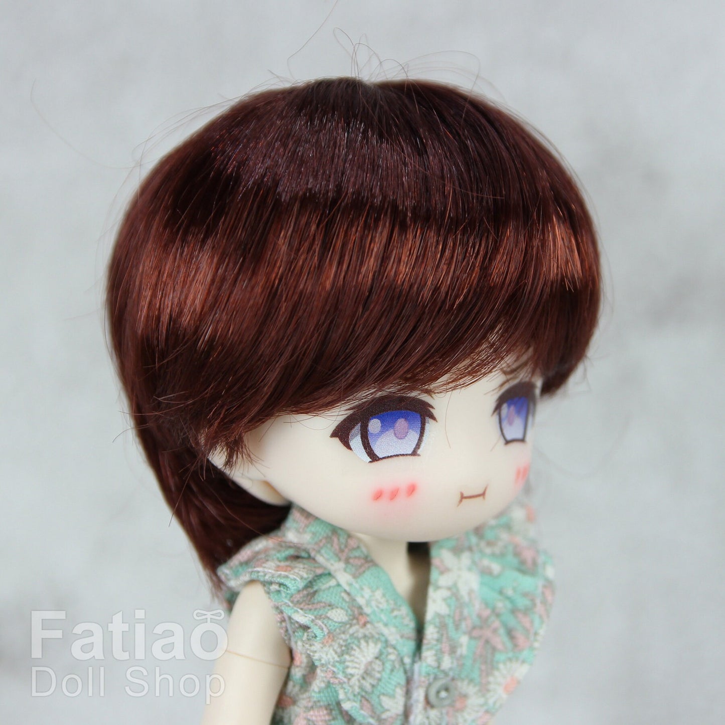 Fatiao - New Dollfie little pullip DAL Nendoroid BJD Dolls Wig - size 4-5" - Chocolate