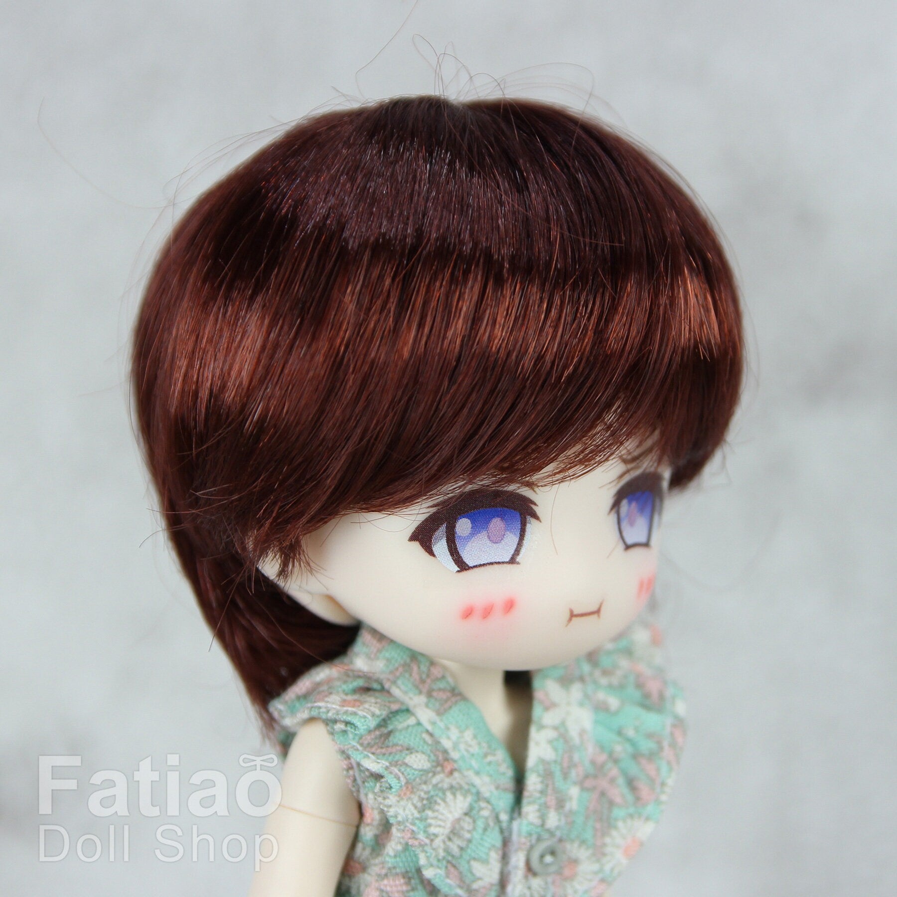 Fatiao - New Dollfie little pullip DAL Nendoroid BJD Dolls Wig - size 4-5" - Chocolate