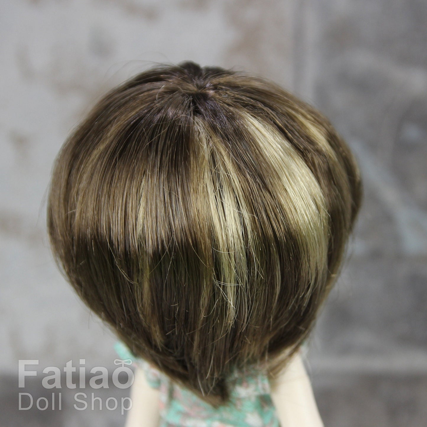 Fatiao - New Dollfie little pullip DAL Nendoroid BJD Dolls Wig - size 4-5" - Umber & Baby Brown