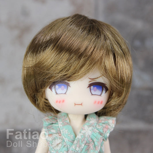 Fatiao - New Dollfie little pullip DAL Nendoroid BJD Dolls Wig - size 4-5 inch - Latte