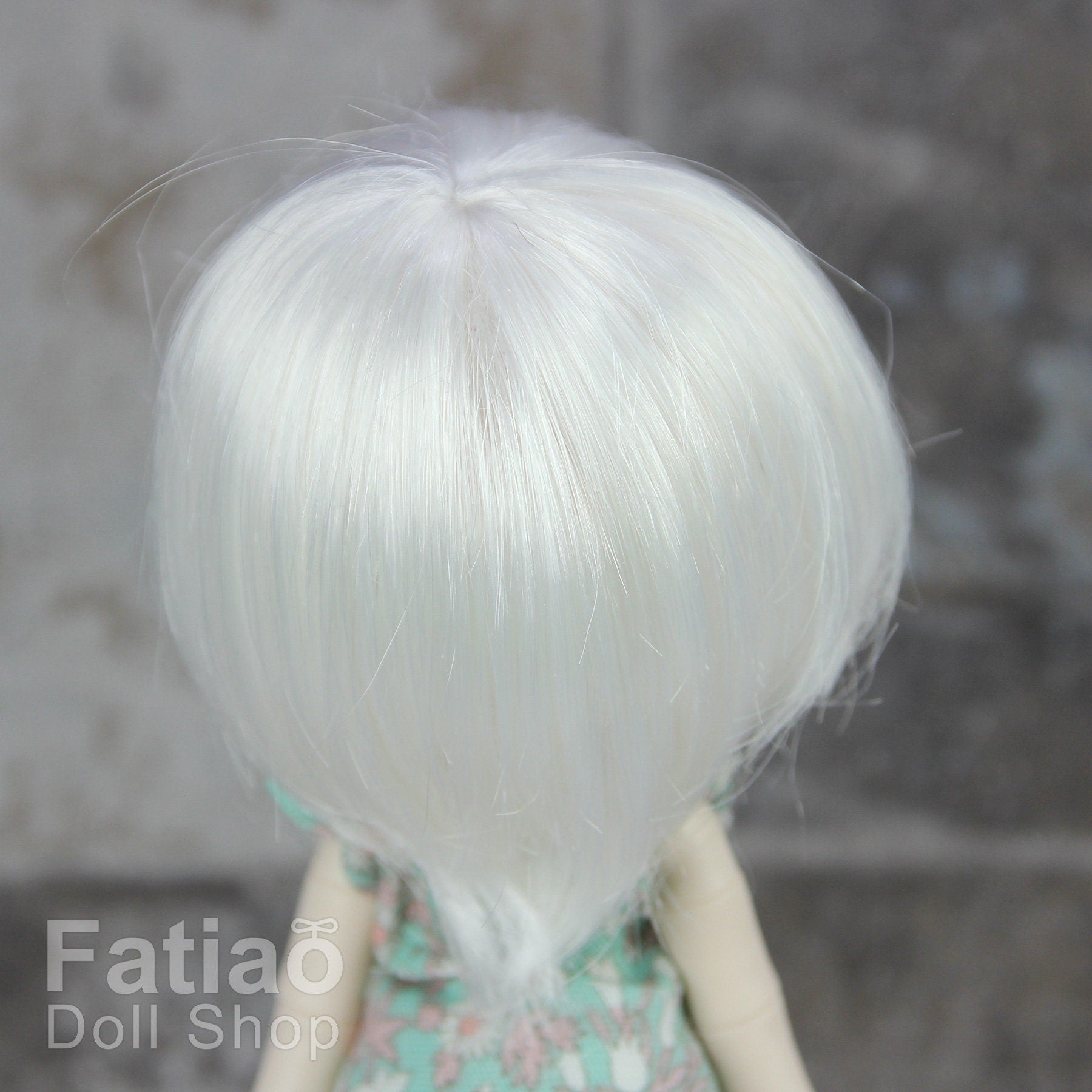 Fatiao - New Dollfie little pullip DAL Nendoroid BJD Dolls Wig - size 4-5" - White