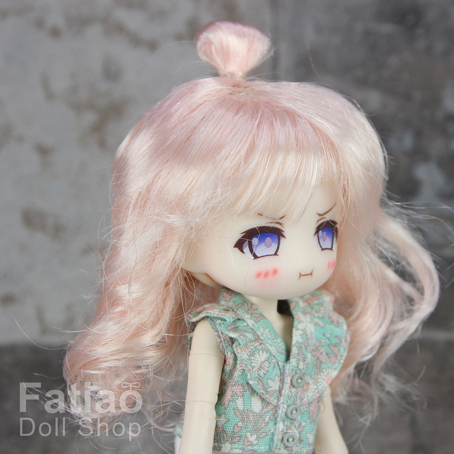 Fatiao - New Dollfie little pullip DAL Nendoroid BJD Dolls Wig - size 4-5" - Light Pink