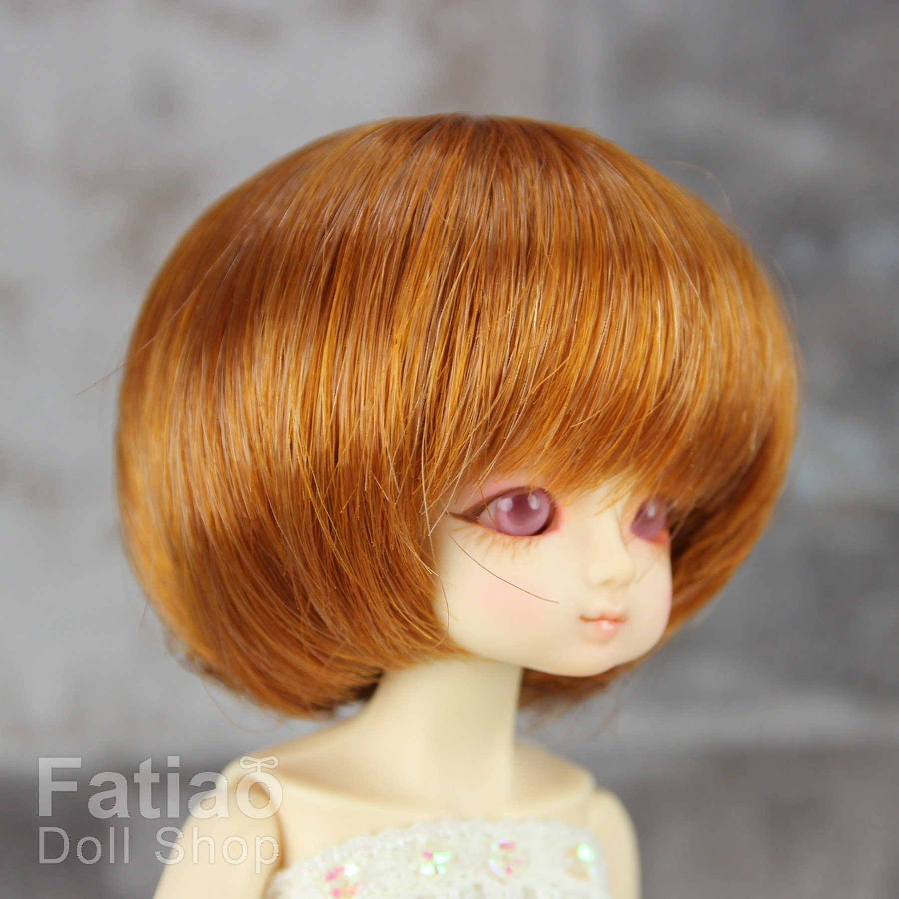 Fatiao - New Dollfie BJD Nendoroid / Little Dal Pullip / Dolls Wig - size 4-5" - Caramel