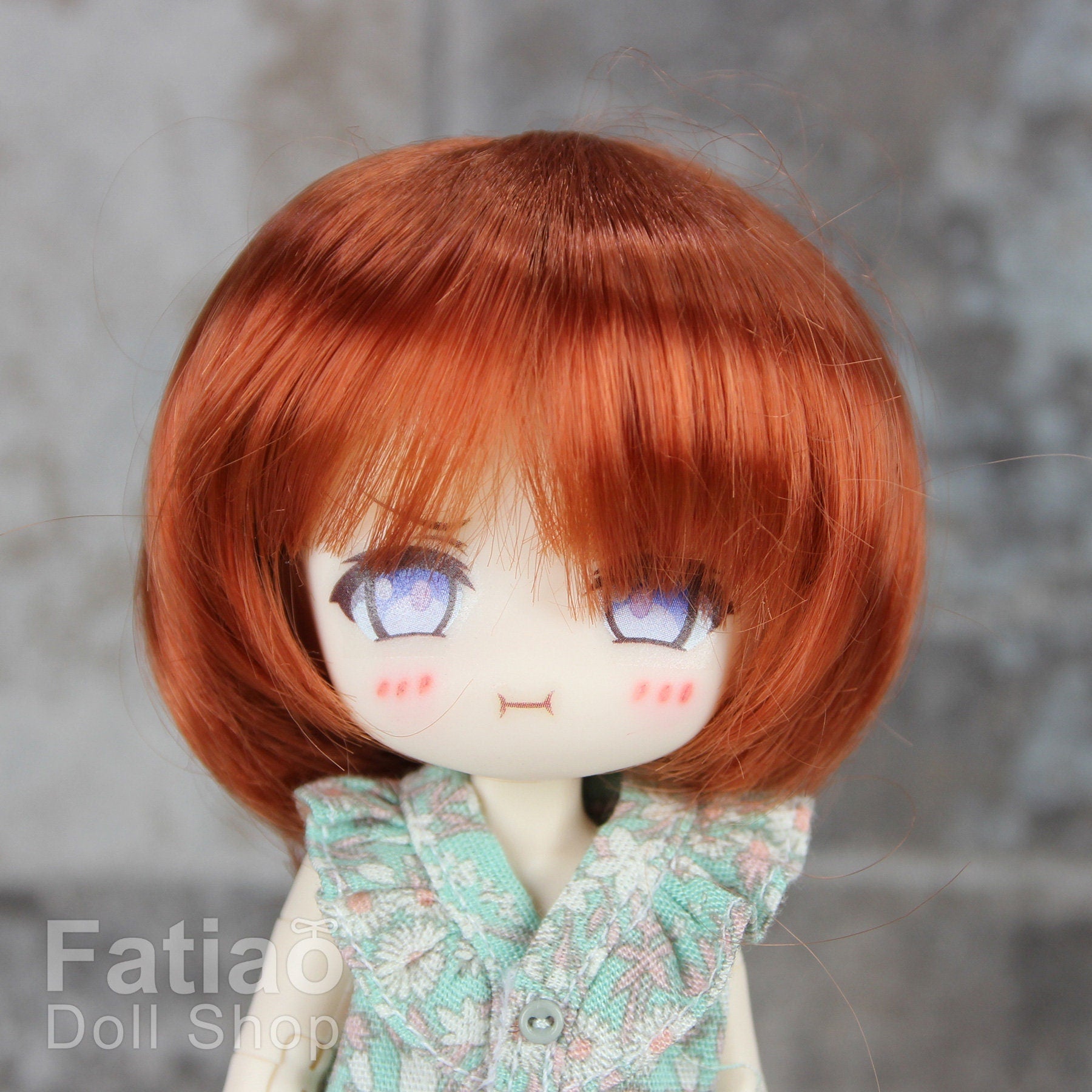 Fatiao - New Dollfie little pullip DAL Nendoroid BJD Dolls Wig - size 4-5" - Carrot